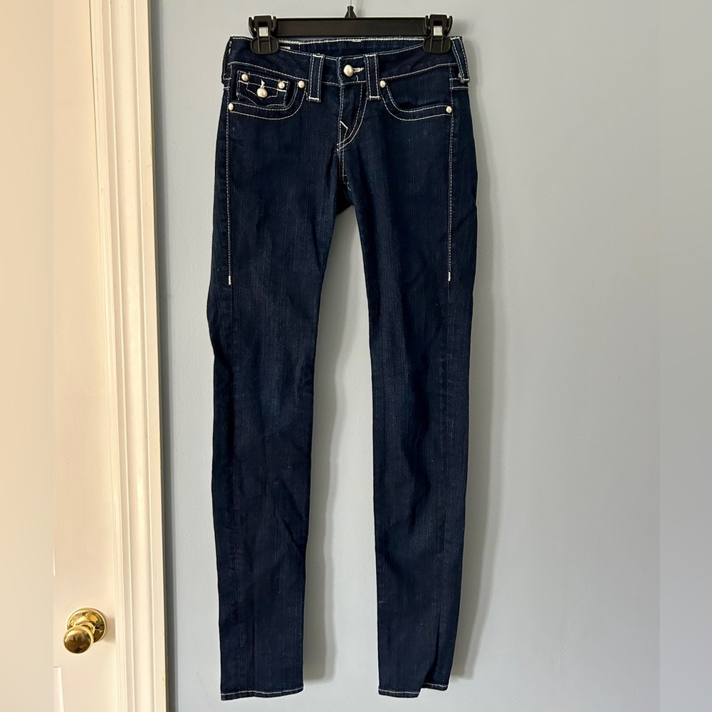 True Religion Brand Jeans - Size 25 - Dark Wash Skinny Fit
